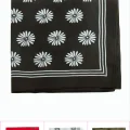 BUĞZ Çiçek Desenli Keten Bandana 50*50