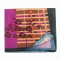 BUĞZ Çiçek Desenli Zr Şifon Fular 50*50 cm