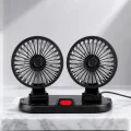 BUĞZ Çift Başlıklı Araç İçi USB Vantilatör Soğutucu Fan