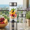BUĞZ Çift Cam Hazneli Blender 16500 RPM Buz Kırıcı Taşınabilir Blender