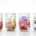 BUĞZ Çift Camlı Çiçekli Bardak Alk4470