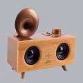 BUĞZ Çift Hoparlörlü Retro Bluetooth Speaker 1800mAh Bataryalı AUX USB SD Kartlı - BUĞZ
