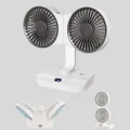  Çift Kafalı Masaüstü ve Duvar Tipi Sessiz USB Şarjlı Fan