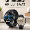 BUĞZ Çift Kordonlu Yüksek Çözünürlüklü Akıllı Saat Uyku İzleyici & Spor Modları
