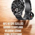 BUĞZ Çift Kordonlu Yüksek Çözünürlüklü Akıllı Saat Uyku İzleyici & Spor Modları