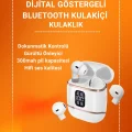  Çift Kulaklıklı Bluetooth Kulaklık – 4 Adet, ANC-ENC, Şarj Kutulu, Dijital Göstergeli