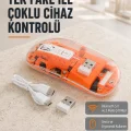 BUĞZ Çift Modlu Kablosuz Bluetooth 5.0 + 2.4GHz Mouse – 3 Cihaz Bağlantılı, Hızlı Geçiş Düğmeli