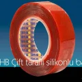 BUĞZ Çift Taraflı Akrilik Silikonize Bant 18 mm x 2 metre Kırmızı VHB
