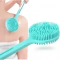 BUĞZ Çift Taraflı Silikon Uzun Saplı Banyo Fırçası