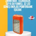  Çift USB Çıkışlı Güneş Enerjili Aydınlatmalı Powerbank