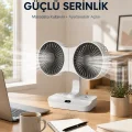 BUĞZ Çift Yöne Hava Üfleyen Masa ve Duvar Tipi Vantilatör