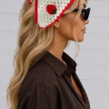 BUĞZ Çilek Örme Bohem Bandana