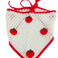 BUĞZ Çilek Örme Bohem Bandana