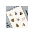 BUĞZ Çılgın Kediler Macbook Notebook Tablet Telefon Ajanda Laptop Defter Sticker Seti