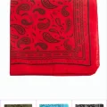 BUĞZ Çini Desenli Keten Bandana 50*50