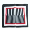 BUĞZ Çizgili Desenli Zr Şifon Fular 50*50 cm