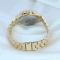  Clariss Trend Gold Metal Kordonlu Zirkon Taş Kaplama Renkli Taşlı Kasa Tasarımlı Lüx Kadın Kol Saati