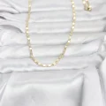BUĞZ CM 14K Gold Renk Ezme Zincir 60 cm Kadın Kolye - BUĞZ
