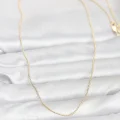BUĞZ CM 14K Gold Renk İnce Top Zincirli 60 cm Kadın Kolye - BUĞZ