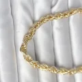 BUĞZ CM 14K Gold Renk Kalın Burgu Zincirli Model 60 cm Kadın Kolye