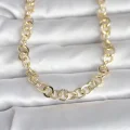 BUĞZ CM 14K Gold Renk Kalın Halka Zincirli 60 cm Kadın Kolye