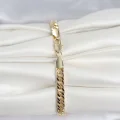BUĞZ CM 14K Gold Renk Kalın Zincir Model Kadın Bileklik - BUĞZ