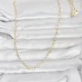 BUĞZ CM 14K Gold Renk Kalp Zincirli 60 cm Kadın Kolye - BUĞZ