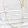 BUĞZ CM 14K Gold Renk Kare Zincirli Model 60 cm Kadın Kolye - BUĞZ