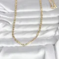 BUĞZ CM 14K Gold Renk Lazer Kesim Zincirli Model 60 cm Kadın Kolye - BUĞZ