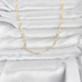 BUĞZ CM 14K Gold Renk Lazer Zincirli Model 60 cm Kadın Kolye - BUĞZ