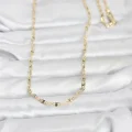 BUĞZ CM 14K Gold Renk Lazerli Gemici Zincir Model 60 cm Kadın Kolye - BUĞZ