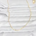 BUĞZ CM 14K Gold Renk Lazerli Zincir Model 60 cm Kadın Kolye - BUĞZ