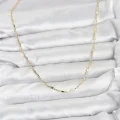 BUĞZ CM 14K Gold Renk Pirinç Ataç Zincir 60 cm Kadın Kolye - BUĞZ
