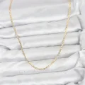 BUĞZ CM 14K Gold Renk Pirinç Lazer Model 60 cm Kadın Kolye - BUĞZ