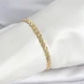 BUĞZ CM 14K Gold Renk Sarmal Zincir Model Kadın Bileklik