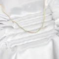 BUĞZ CM 14K Gold Renk Top Zincirli Model 60 cm Kadın Kolye - BUĞZ