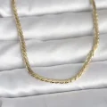 BUĞZ CM 14K Gold Renk Yassı Model 60 cm Kadın Kolye
