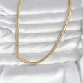 BUĞZ CM 14K Gold Renk Yassı Yılan Zincir Model 45 cm Kadın Kolye