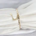 BUĞZ CM 14K Gold Renk Yassı Zincir Model Kadın Bileklik - BUĞZ