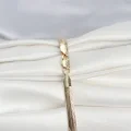 BUĞZ CM 14K Gold Renk Yassı Zincir Yılan Model Kadın Bileklik - BUĞZ