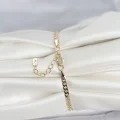 BUĞZ CM 14K Gold Renk Zincirli Model Kadın Bileklik - BUĞZ