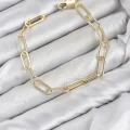 BUĞZ CM Ataş Zincir Model Gold Renk Pirinç Kadın Bileklik