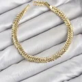 BUĞZ CM Başak Model Gold Renk Pirinç Kadın Bileklik