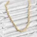 BUĞZ CM Burgu Model Gold Renk Pirinç 60 cm Kadın Kolye - BUĞZ