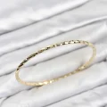 BUĞZ CM Gold Renk Lazer Kesim 65 mm Bilezik