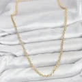BUĞZ CM Gold Renk Pirinç Halkalı Model Kadın Kolye - BUĞZ