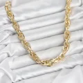 BUĞZ CM Kalın Burgu Model Gold Renk 60 cm Kadın Kolye - BUĞZ
