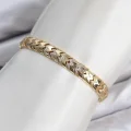 BUĞZ CM Kalın Yılan Model Zirkon Taşlı VIP Seri Gold Renk Pirinç Kadın Bileklik