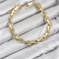 BUĞZ CM Kalın Zincir Model Gold Renk Pirinç Kadın Bileklik