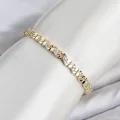 BUĞZ CM Model Zirkon Taşlı VIP Seri Gold Renk Pirinç Kadın Bileklik